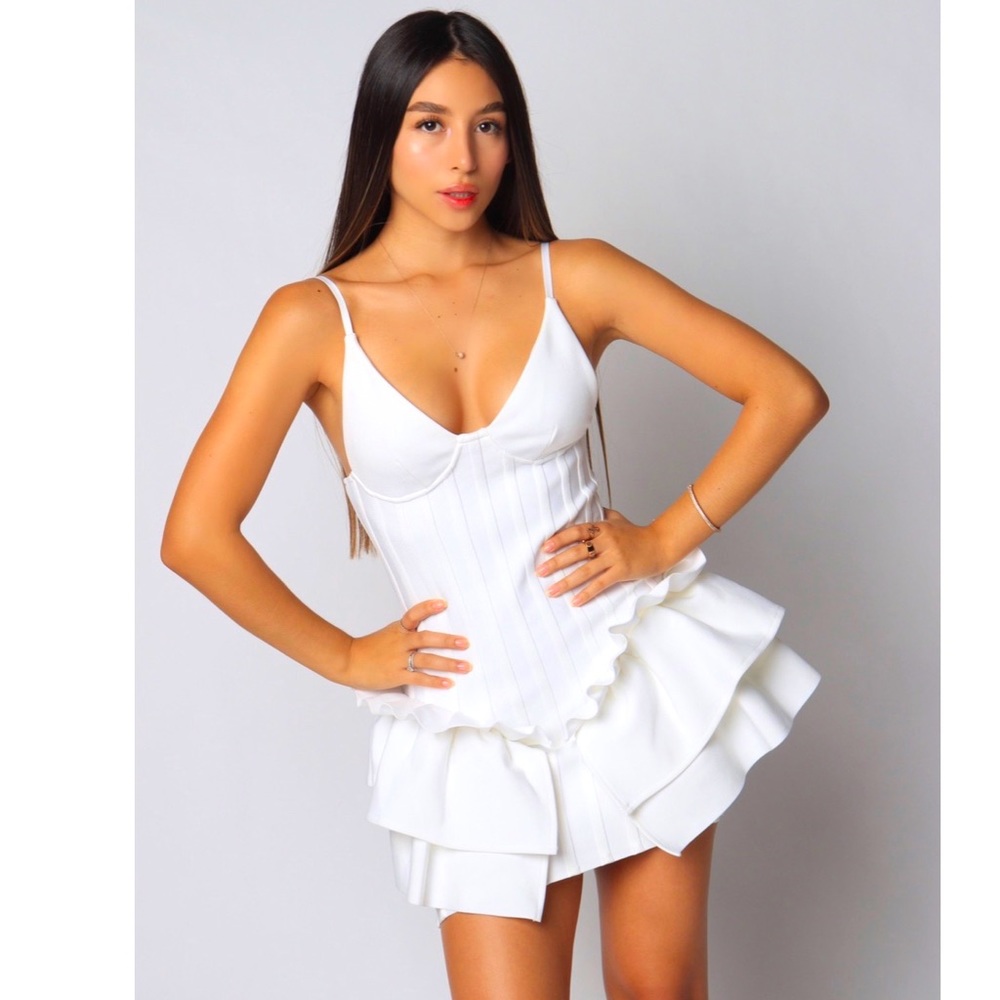 Sexy White BodyCon Bandage Dress👗